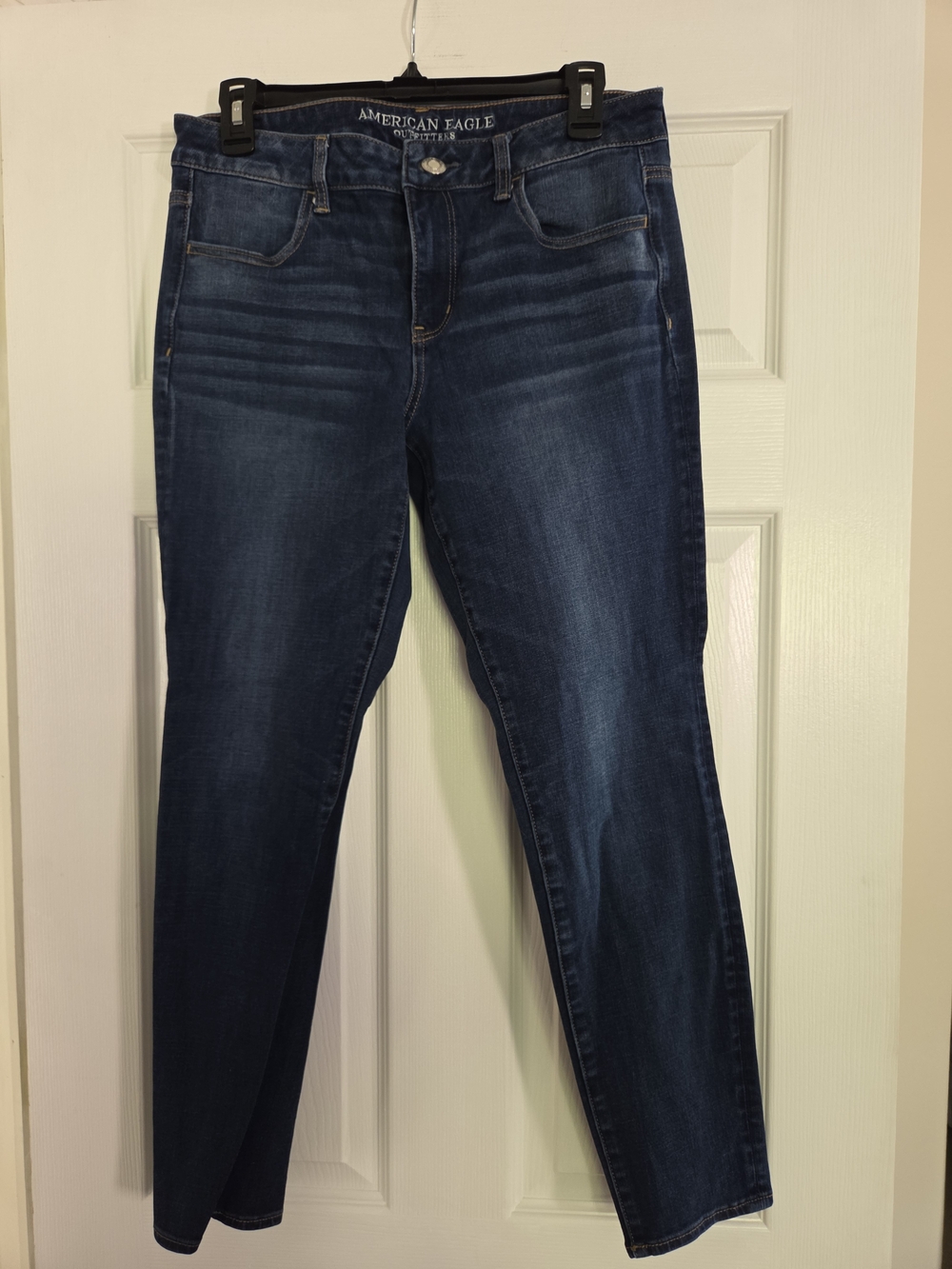 American Eagle Outfitters Women's Dark Blue Stretch Jeggings 12